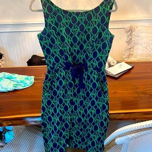 lilly Pulitzer green and navy dress